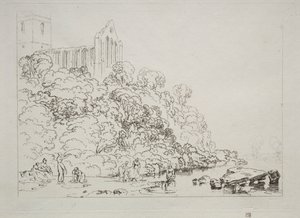 Tutkimuskirja: Dumblain Abbey, Skotlanti tekijältä Joseph Mallord William Turner