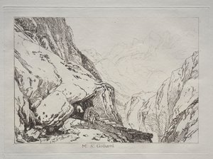 Oppikirja: Mt. St. Gotthard tekijältä Joseph Mallord William Turner