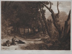 Liber Studiorum: Procris ja Cephalus tekijältä Joseph Mallord William Turner