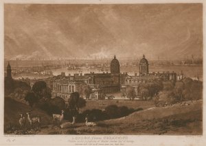 Lontoo Greenwichistä; tekijältä Joseph Mallord William Turner