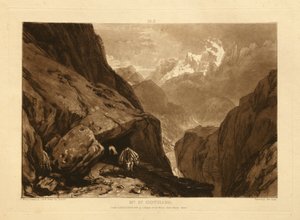 Saint-Gotthard-vuori tekijältä Joseph Mallord William Turner