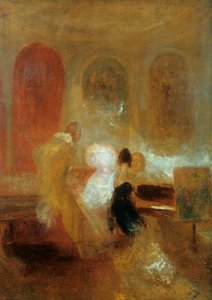 Musiikkijuhlat, East Cowesin linna, v. 1835 tekijältä Joseph Mallord William Turner