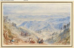 Mussooree ja Dhoon Landourista tekijältä Joseph Mallord William Turner