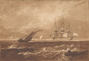 Alkuperäinen luonnos maalaukseen W. Leader, Esquirelle tekijältä Joseph Mallord William Turner