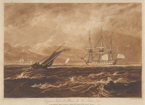 Alkuperäinen luonnos W. Leader, Esq.:lle tarkoitetusta kuvasta tekijältä Joseph Mallord William Turner