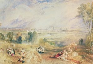 Oxford North Hinkseystä (akvarelli paperille) tekijältä Joseph Mallord William Turner