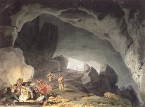 Peaks Hole, Derbyshire (värikaiverrus) tekijältä Joseph Mallord William Turner