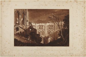 Rievaulx Abbey, Yorkshire tekijältä Joseph Mallord William Turner