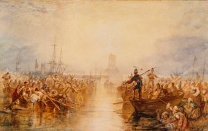 Saint-Vaast-La-Hougue, Normandia tekijältä Joseph Mallord William Turner