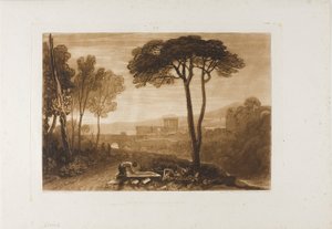 Scene in the Companions, levy 38 Book of Studiesista tekijältä Joseph Mallord William Turner