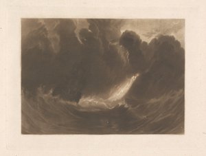 Laiva myrskyssä tekijältä Joseph Mallord William Turner