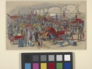 State Fair (akvarelli lyijykynällä luonnonvalkoiselle paperille) tekijältä Joseph Mallord William Turner