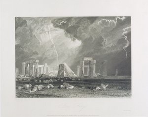 Stonehenge, 1829 (etsaus ja kaiverrus) tekijältä Joseph Mallord William Turner