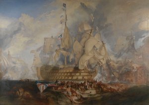 Trafalgarin taistelu, 21. lokakuuta 1805 tekijältä Joseph Mallord William Turner