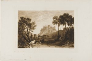 Castle Above the Meadows, levy 8 Liber Studiorumilta tekijältä Joseph Mallord William Turner