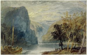 Lorelein kallio, 1817 tekijältä Joseph Mallord William Turner