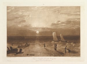 The Mildmay Sea-Piece Liber Studiorum, osa VIII, levy 40, 11. helmikuuta 1812. tekijältä Joseph Mallord William Turner