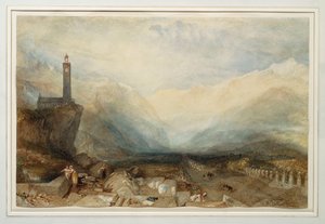 Splugenin sola, n. 1842-43 tekijältä Joseph Mallord William Turner