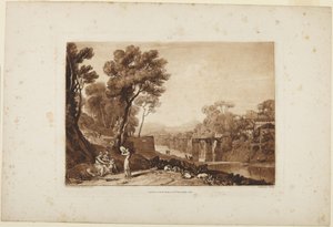 Nainen ja tamburiini tekijältä Joseph Mallord William Turner