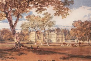 Towneley Hall, noin 1798 tekijältä Joseph Mallord William Turner