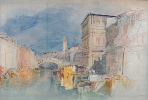 Venetsia: Casa Grimani ja Rialto, 1909 tekijältä Joseph Mallord William Turner