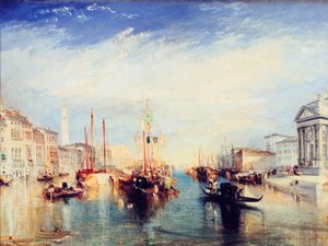 Venetsia, Madonna della Saluten kuistilta, vuodelta 1835 tekijältä Joseph Mallord William Turner