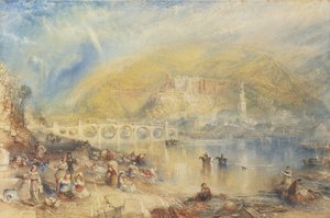 Näkymä Heidelbergiin sateenkaaren kanssa tekijältä Joseph Mallord William Turner