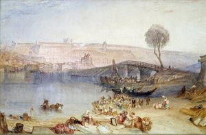 Näkymä paikalle ja Saint Germain en Layen linnalle. Joseph Mallord William Turnerin (1775-1851) maalaus tekijältä Joseph Mallord William Turner