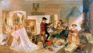 Watteau-tutkimus Fresnoys Rulesin mukaan, 1831 tekijältä Joseph Mallord William Turner