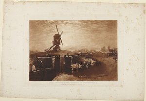 Tuulimylly ja sulku tekijältä Joseph Mallord William Turner