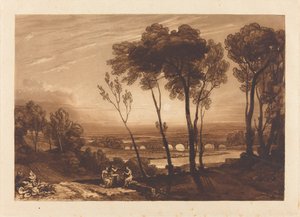 Keskimatkan silta tekijältä Joseph Mallord William Turner and Charles Turner