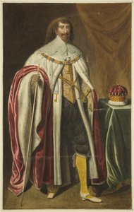 Muotokuva Earl of Pembroken valtuustotalossa (kynä ja akvarelli paperille) tekijältä Joseph Manning