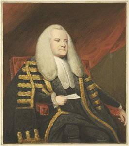Lord Ashburtonin muotokuva Mansion Housessa Queen Squarella (akvarelli paperille) tekijältä Joseph Manning