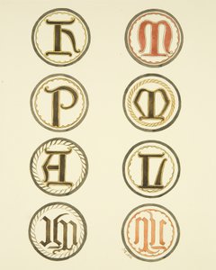Lasimaalaus St Mary Redcliffe -laivan pohjoisikkunassa (akvarelli paperille) tekijältä Joseph Manning