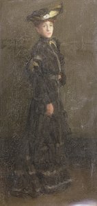 Parisian Lady (öljy kankaalle)