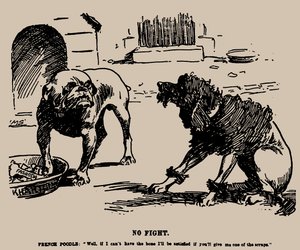 Ei taistelua. Sarjakuva Fashodan tapauksesta, 1898. tekijältä Joseph Morewood Staniforth