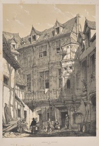 Keskiajan arkkitehtuuri: Abbaye St. Amand, Rouen tekijältä Joseph Nash