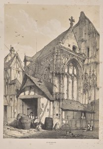 Keskiajan arkkitehtuuri: St. Etienne, Rouen tekijältä Joseph Nash
