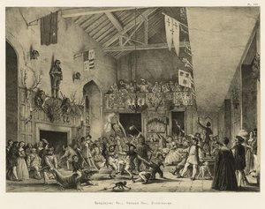 Juhlasali, Haddon Hall, Derbyshire