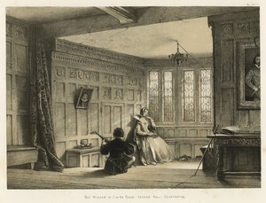 Erkkeri ruokasalissa, Haddon Hall, Derbyshire