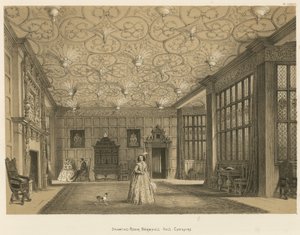 Piirustussali, Bramhall Hall, Cheshire, Cheshire
