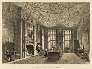 Drawing Room, Aston Hall, Warwickshire tekijältä Joseph Nash