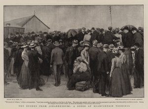 Exodus Johannesburgista, kohtaus Braamfonteinin terminaalissa tekijältä Joseph Nash