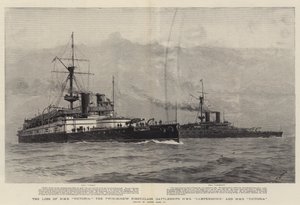 HMS Victorian, Twin-Screw-ensimmäisen luokan taistelulaivojen HMS Camperdownin ja HMS Victorian menetys