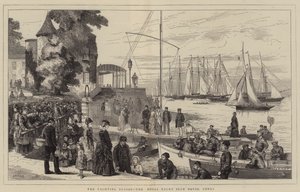 Purjehduskausi, Royal Yacht Club House, Cowes tekijältä Joseph Nash