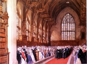 Näkymä Westminster Halliin (sisä) tekijältä Joseph Nash