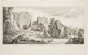 Veue de la Fontaine de Vaucluse (Vaucluse)