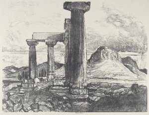 Acro, Korintti Korintista, 1913. tekijältä Joseph Pennell