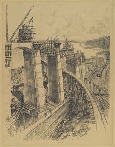 Lähestymistapoja Gatunin lukkoon, 1912 tekijältä Joseph Pennell