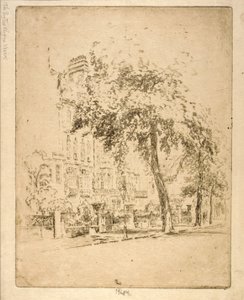 Big Tree-Cheyne Walk tekijältä Joseph Pennell